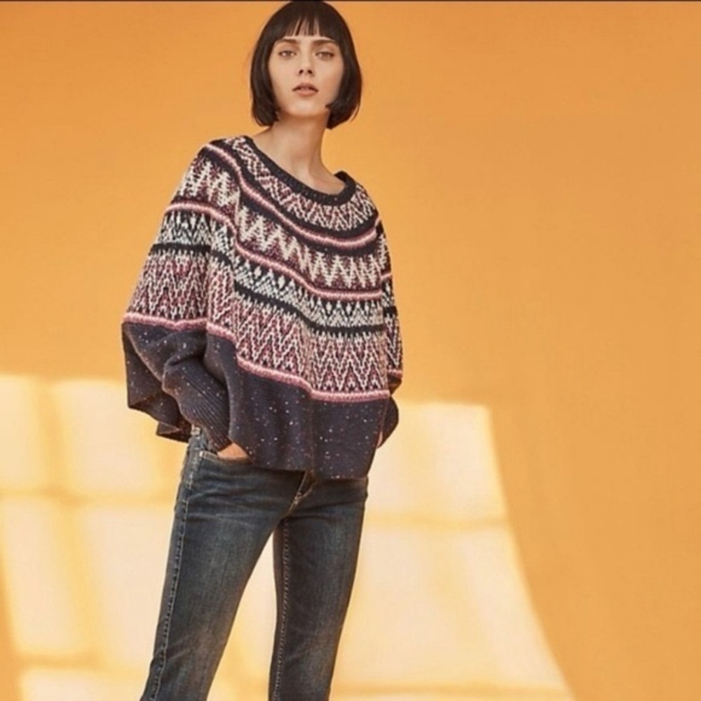 Sleeping on Snow (Anthropologie) wool poncho